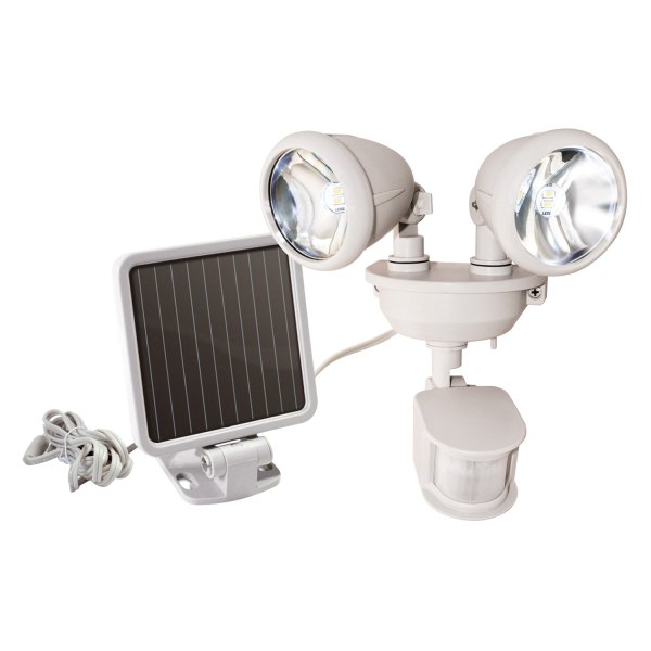 MAXSA® - Solar-Powered Dual Head LED Security Spotlight