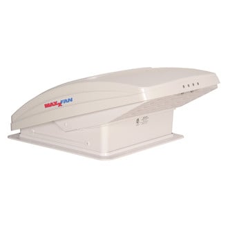 Maxxair® - Maxxfan Deluxe™ 14" x 14" Roof Vent with White Manual Lid & 4-Speed Fan