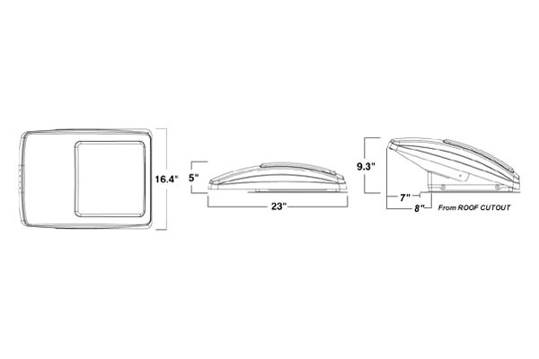 Maxxair® 00-06200K - Maxxfan Deluxe™ 14