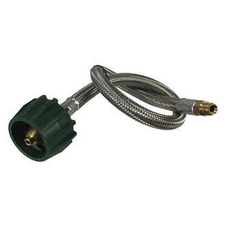 MB Sturgis® - 48" Stainless Steel Overbraided LP Gas Hose (Male Thread to 1/2" Female Inverted Flare)