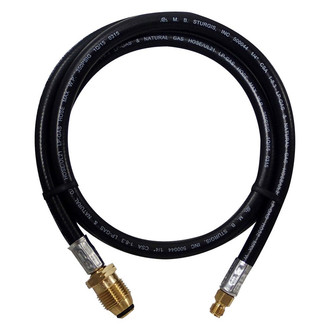 MB Sturgis® - 144" Thermoplastic Pigtail LP Gas Hose (Male POL to 1/4" Male Inverted Flare)
