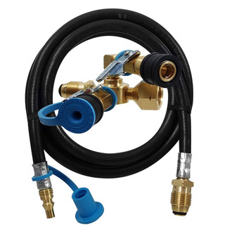 MB Sturgis® - Sturgi-Stay Brass Quick Disconnect LP Gas Adapter Tee Kit