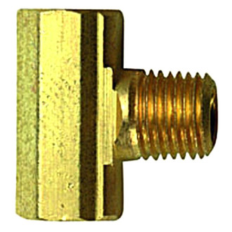 MB Sturgis® - Brass LP Gas Adapter Tee (1/4" Female Inverted Flare to 1/4" Male NPT)