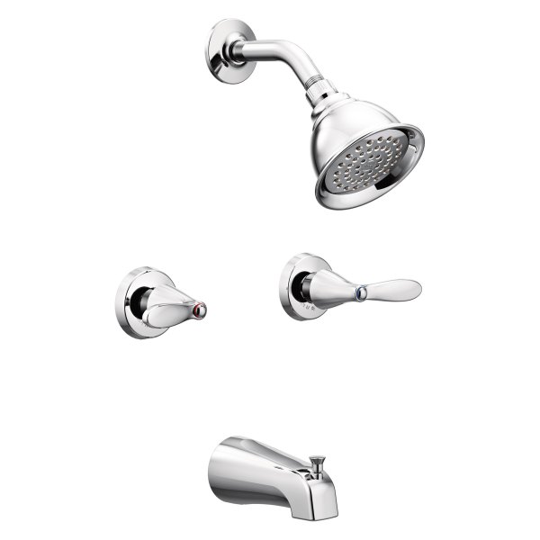 Moen® - Adler™ Chrome Standard Tub and Shower Faucet Set
