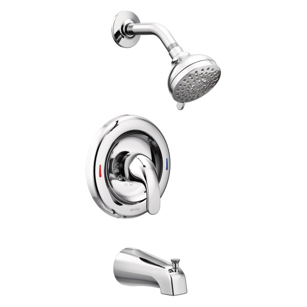 Moen® - Adler™ Posi-Temp™ Chrome Tub and Shower Faucet Set