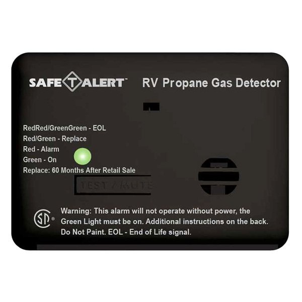 Safe-T-Alert® - 20 Series™ 2.5"H Black Surface Mount Propane/LP Gas Alarm