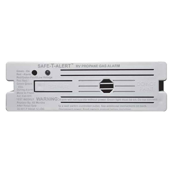 Safe-T-Alert® - 30 Series™ 1.8"H White Surface Mount Propane/LP Gas Alarm