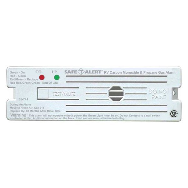 Safe-T-Alert® - 35 Series™ 1.9"H White Surface Mount CO/LP Gas Alarm