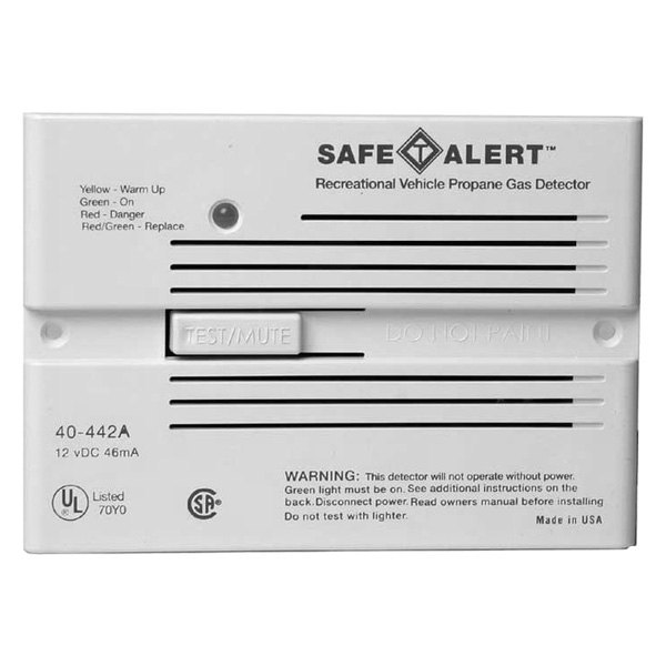Safe-T-Alert® - 40 Series™ 3.4"H White Flush Mount Propane/LP Gas Alarm