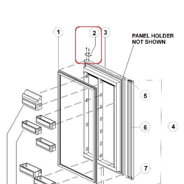 Norcold® - Refrigerator Door Hinge Plate