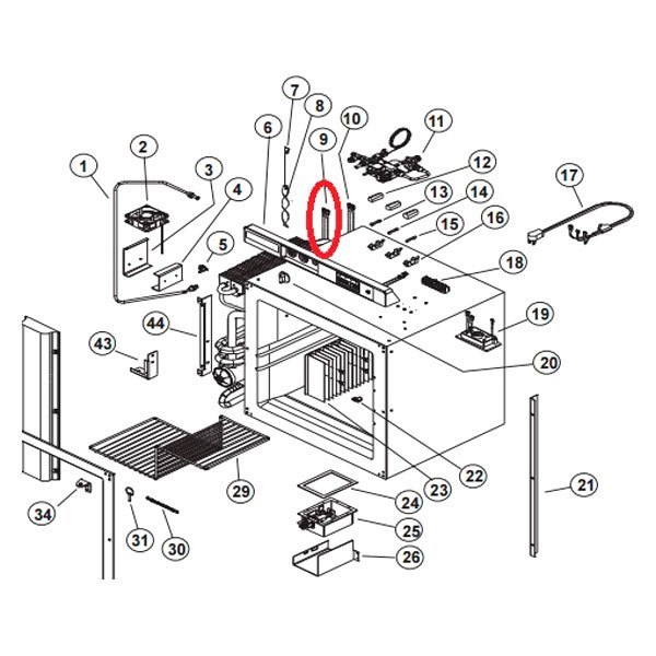 Norcold® 61745422 Refrigerator Cooling Unit Heater Element for