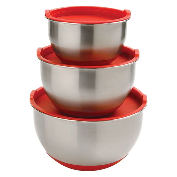 NorPro® - Stainless Steel Grip Bowls with Lids