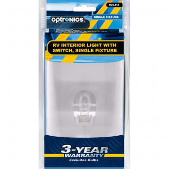 Optronics RVPL3CP Porchlight Sqr W/switch Clear - View #5