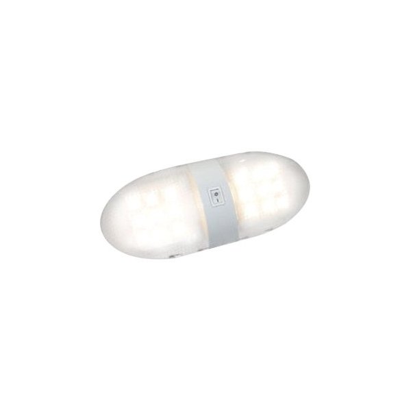Optronics® - RVILL34 Series Oblong 920 lm Surface Mount LED Double Bulbs Overhead Light with Switch (10.3"L x 4.2"W x 1.8"D)