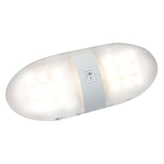Optronics® - RVILL34 Series Oblong 920 lm Surface Mount LED Double Bulbs Overhead Light with Switch (10.3"L x 4.2"W x 1.8"D)