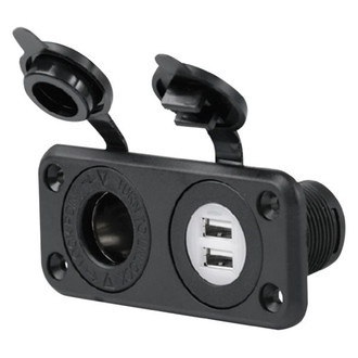 ParkPower® - SeaLink Deluxe Series USB Charging Outlet & Cigarette Outlet