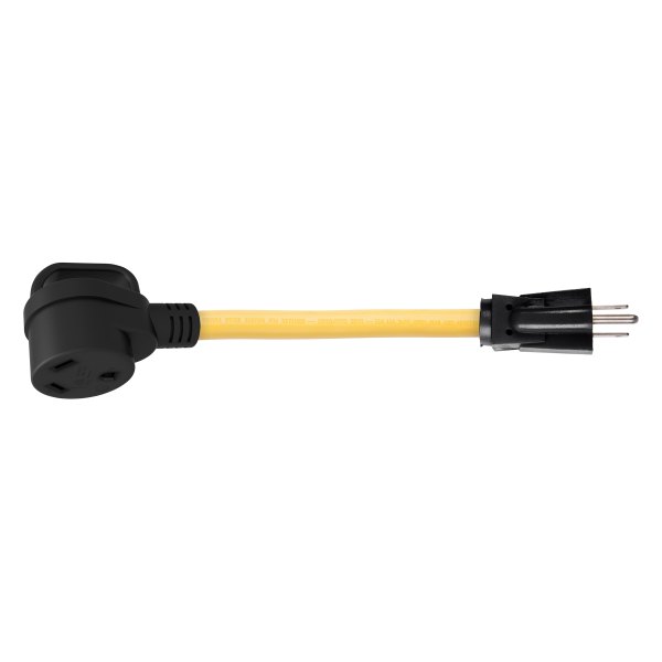 ParkPower® - 12" Dogbone Power Adapter with Handle Grip (15A Male x 30A Female)