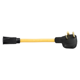 ParkPower® - 12" Dogbone Power Adapter with Handle Grip (30A Male x 15A Female)
