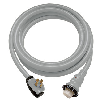 ParkPower® - 36' Extension Power Cord with Swivel Handle Grip (50A Straight Male x 50A Locking Female)
