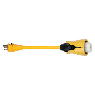 ParkPower® - 10" Dogbone Power Adapter with Standard Grip (15A Straight Male x 50A Locking Female)
