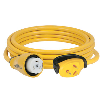 ParkPower® P30-504RV-25 - 25' Extension Power Cord with Handle Grip (30A Straight Male x 50A Locking Female)