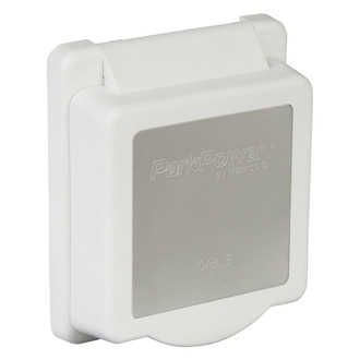 ParkPower® TV6574D.RV - White Double TV Outlet