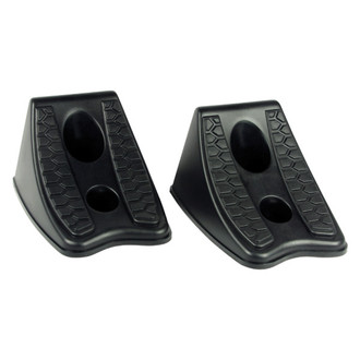 Performance Tool® - Black Hard Plastic Wheel Chocks Set