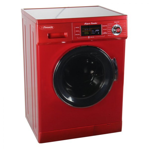 Pinnacle Appliances® - Super Combo™ Compact Super Combo™ Freestanding Merlot RV Washer and Dryer with Color LED Control Display RV Washer and Dryer