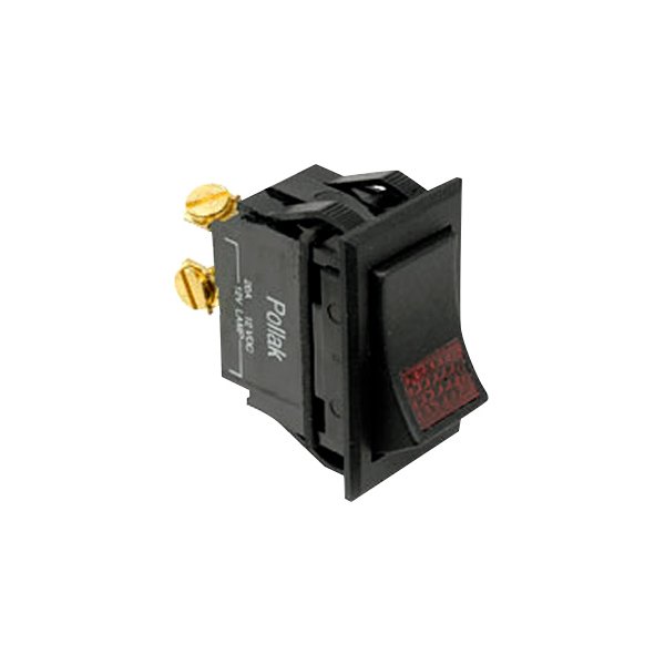 Pollak® - Single SPST On/Off Illuminated Black /Amber Multi Purpose Switch