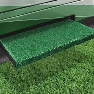 Prest-O-Fit® - Jumbo™ Green 23"W Turf Wrap Around Straight Entry Step Rug