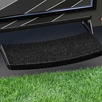 Prest-O-Fit® - Trailhead™ Obsidian Black 24"W Turf Wrap Around Universal Entry Step Rug