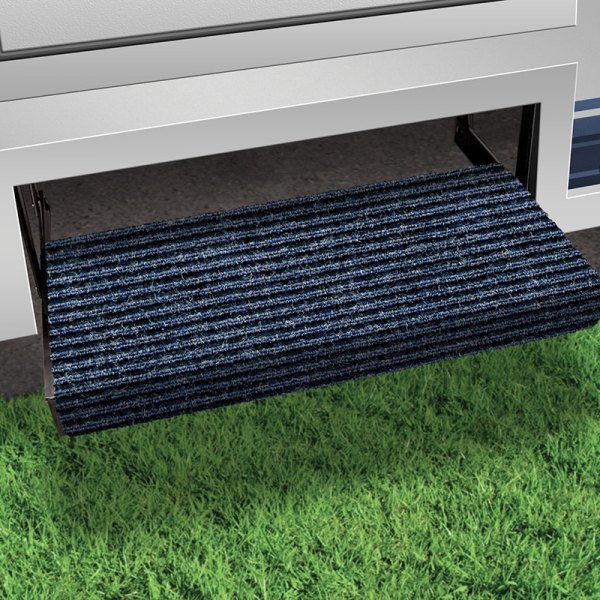 Prest-O-Fit® - Ruggids™ Single Rib Carpet Midnight Blue Wrap Around Entry Step Rug