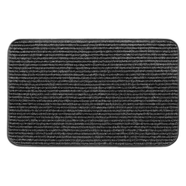 Prest-O-Fit® - Ruggids™ 19" x 30" Black Granite Tread Carpet Door Mat