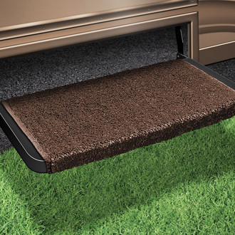 Prest-O-Fit® - Plus™ Espresso 20"W Turf Wrap Around Straight Entry Step Rug
