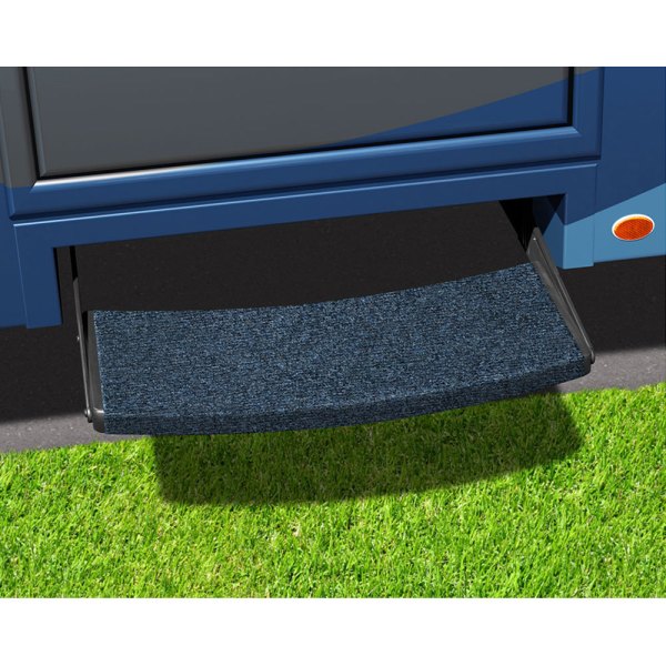 Prest-O-Fit® - Outrigger™ Micro-Ribbed Carpet Atlantic Blue Wrap Around Entry Step Rug