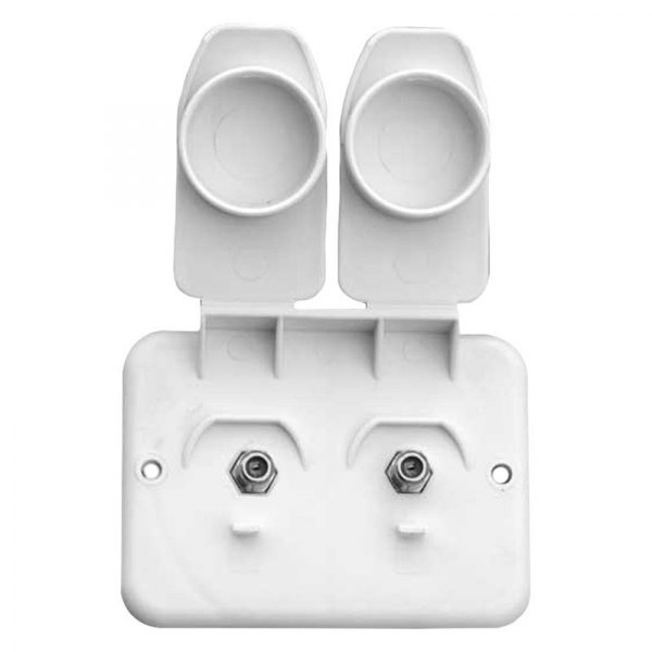 Prime Products® - White Double TV Wall Plate