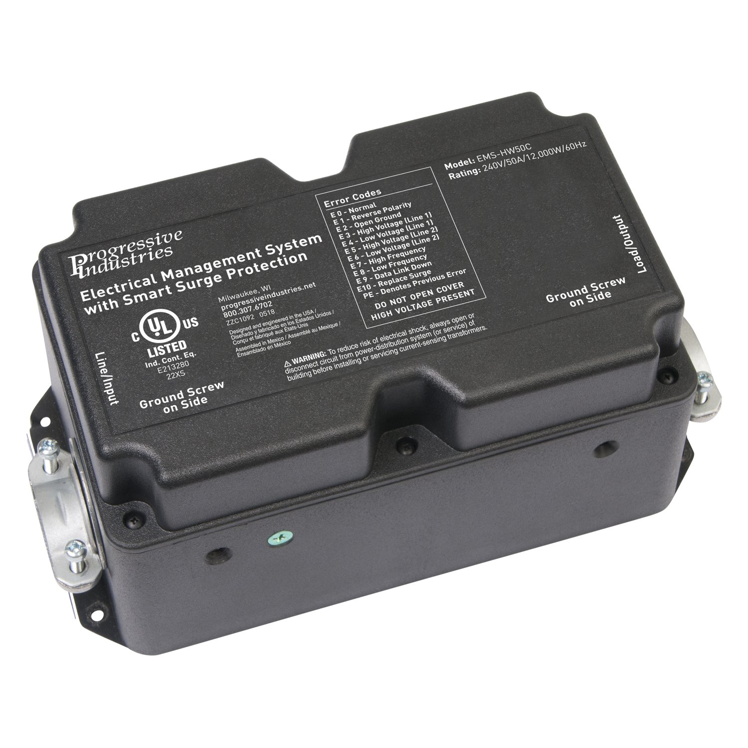 Progressive Industries® EMSHW50C EMS Series 50A Surge Electrical