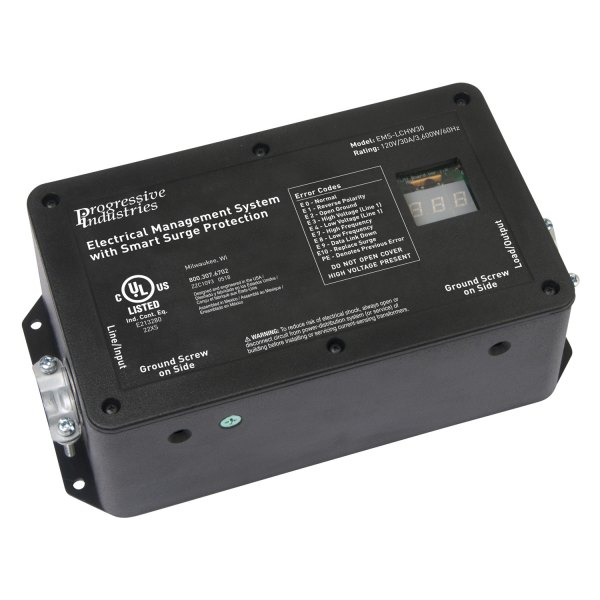 Progressive Industries® - EMS Series 30A Hardwired Surge Electrical Protector