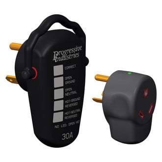 Progressive Industries® - 30A Straight Male x 30A Straight Female Surge Protector Kit