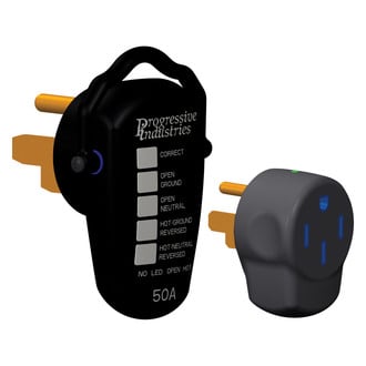 Progressive Industries® - 50A Straight Male x 50A Straight Female Surge Protector Kit