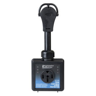 Progressive Industries® - SSP Series 50A Straight Male x 50A Straight Female Surge Protection Dogbone Power Adapter with Standard Grip