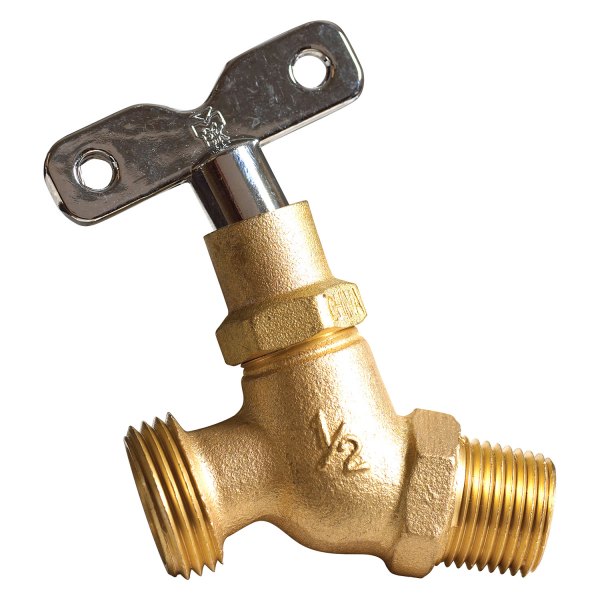 Proline® - 1/2" (M) NPT x 3/4" (M) NPT Brass MIP No Kink Garden Valve