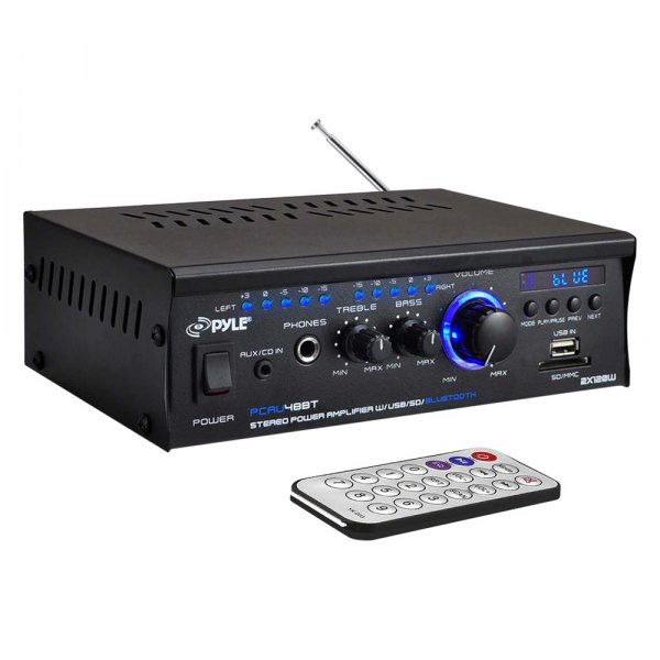 Pyle® - Mini Blue Series Stereo Power Amplifier