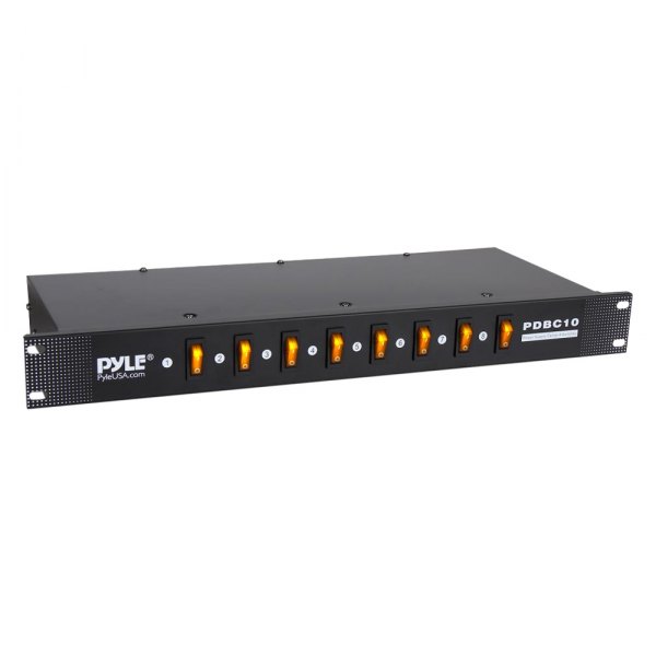 Pyle® - 8 Outlet Rack Mount Power Supply Center