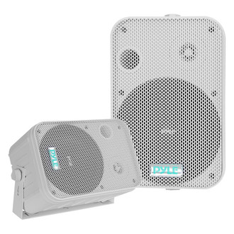 Pyle® - White 6.5" 250/500 W Indoor/Outdoor Waterproof Speakers