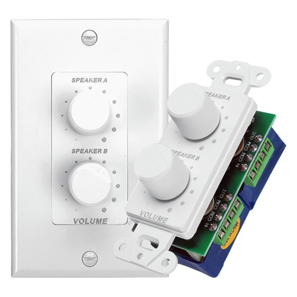 Pyle® - In-Wall Speaker Dual Knob Independent Volume Control