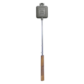 Rome® 1705 - 4-1/4" x 4-1/2" Cast Iron Square Single Pie Iron