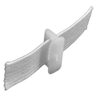 RV Designer® - "Airstream" White Plastic Drape Carrier Set