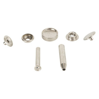 RV Designer® - Stainless Steel Fabric-To-Fabric Snap Kit with Tools