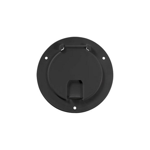RV Designer® - Deluxe 5.2"D Black Round Electric Cable Hatch